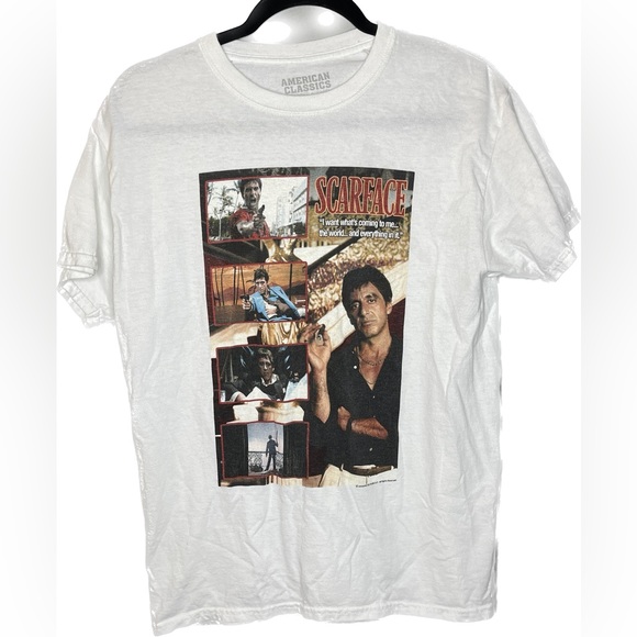 American Classics Other - Scarface White Graphic Tee